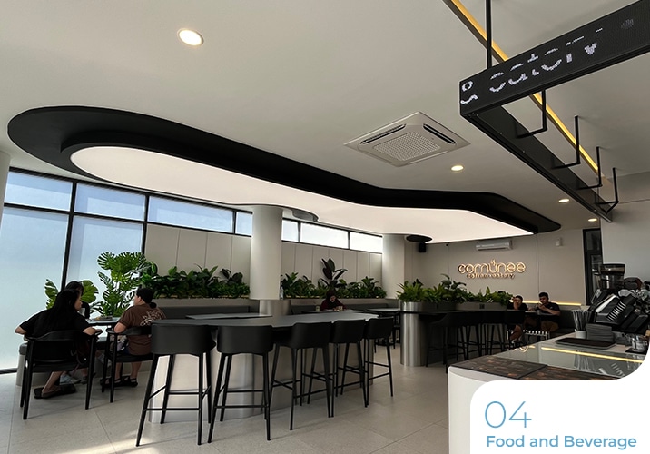 lampu membran di cafe