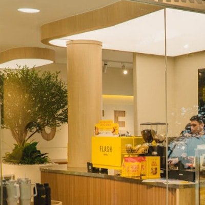 lampu membran di flash coffee